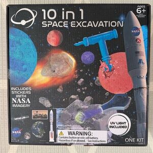 Space Excavation Kit - 10 in 1 with Blue and Gray Tools